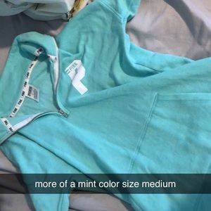 Pink half zip Mint sweatshirt
